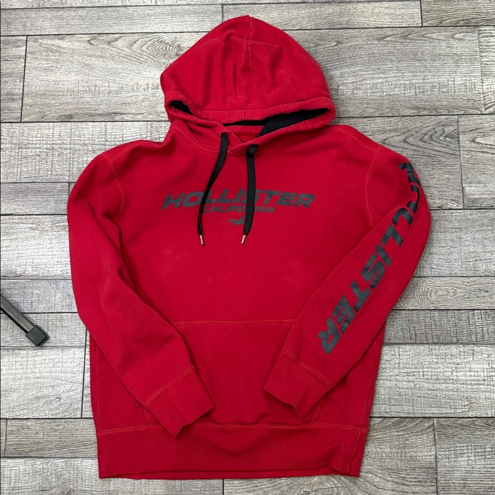 Hollister Vibrant Red Pullover with Logo